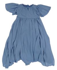 Modré šifonové šaty shein