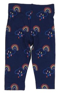 Tmavomodré legíny s duhami F&F