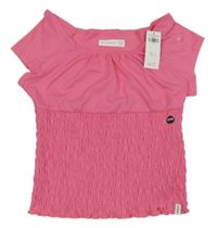 Nové - růžový žabičkovaný top Abercrombie&Fitch