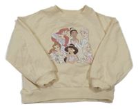 Smetanová mikina s Disney princeznami  