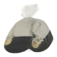 Nové - tmavomodro-bílé capáčky