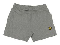 Šedé melírované teplákové kraťasy s nášivkou Lyle&Scott