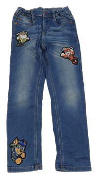 Modré skinny rifle s Tlapkovou patrolou C&A