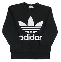 Černá mikina s logem Adidas