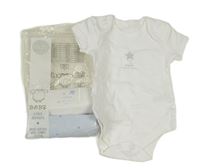 3set - 3x body - 2x Bílé s hvězdami + 1x světlemodré s hvězdami Matalan