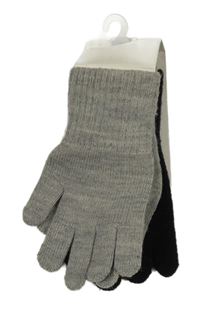Nové - 2x prstové rukavice - šedé + černé H&M