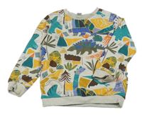 Světlešedá mikina s diny Tu