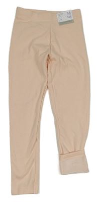 Nové - Světlerůžové zateplené legíny Primark