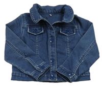 Tmavomodrá riflová tepláková bunda M&S