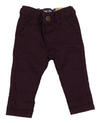 Nové - Mahagonové chino kalhoty Next