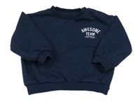 Tmavomodrá mikina s nápisem F&F