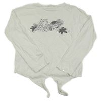 Bílé triko s tygrem Mango