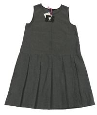 Nové - Tmavošedé šaty se skládanou sukní V by Very