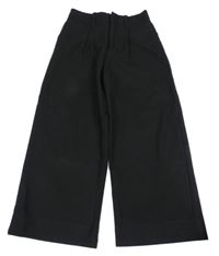 Černé široké kalhoty Zara