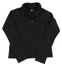 Černá propínací sportovní crop mikina F&F