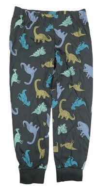 Antracitové pyžamové kalhoty s diny H&M