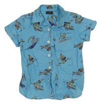 Světlemodrá košile se surfery Next