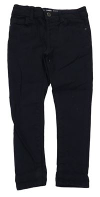 Tmavomodré plátěné skinny kalhoty Denim Co.