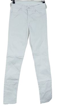 Dámské bílé skinny rifle H&M