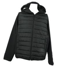 Nové - Pánská černá softshellovo/šusťáková bunda s kapucí Primark 