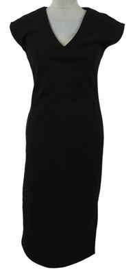 Dámské černé midi pouzdrové šaty Reserved 