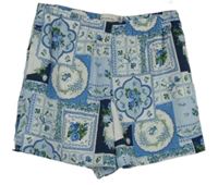 Dámské modro-bílé vzorované kraťasy Abercrombie&Fitch