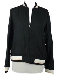 Dámský černý lehký bomber s kytičkami Esprit 