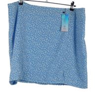 Nové - Dámská světlemodrá kytičkovaná sukně Daisy Street