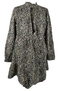 Dámské černo-béžové vzorované košilové šaty George 