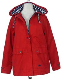 Dámská červená šusťáková jarní funkční bunda s kapucí Trespass 
