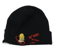 Černá čepice s The Simpsons