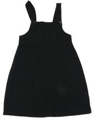 Černé žebrované laclové teplákové šaty George