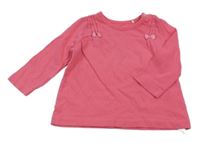 Malinové triko s mašličkami Esprit