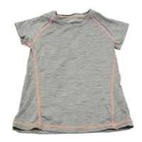 Šedé melírované sportovní tričko H&M