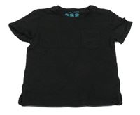 Černé tričko s kapsou Primark