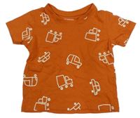 Cihlové tričko s autíčky Primark