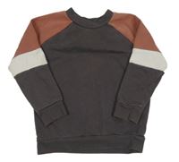 Šedo-hnědo-béžová mikina Nutmeg