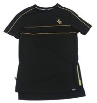 Černé sportovní tričko s proužky Sonneti