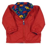 Červená šusťáková oboustranná bunda Jojo Maman Bébé