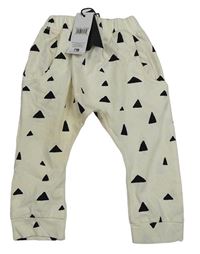 Nové - Bílé vzorované tepláky MyK