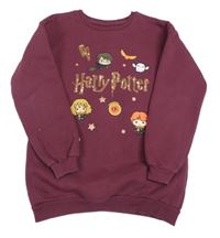 Vínová dlouhá mikina - Harry Potter
