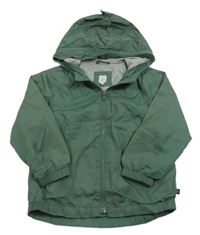 Tmavozelená šusťáková podzimní bunda s kapucí GAP