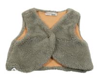 Béžová kožešinová podšitá vesta Ergee