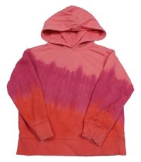 Růžová batikovaná mikina s kapucí GAP