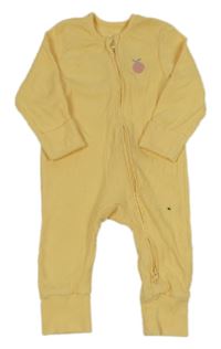 Žlutý žebrovaný overal s jablíčkem George