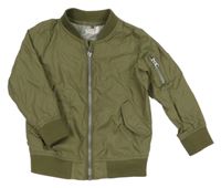 Khaki šusťákový bomber Prenatal