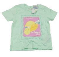 Nové - Mátové tričko s citrony Primark