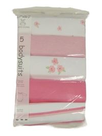 Nové - 5x bílo-růžové body Dunnes