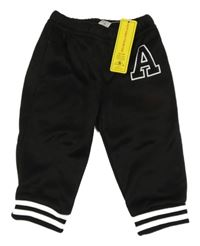 Nové - Černé tepláky s písmenem Shein