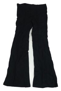 Černé flare kalhoty H&M